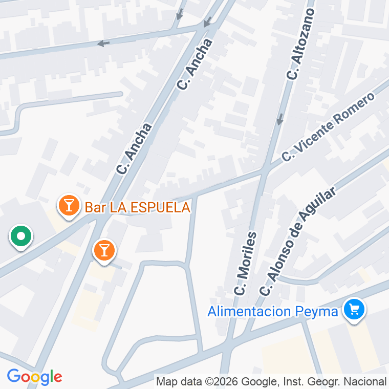 Código postal de Calle Huerto en Aguilar de la Frontera