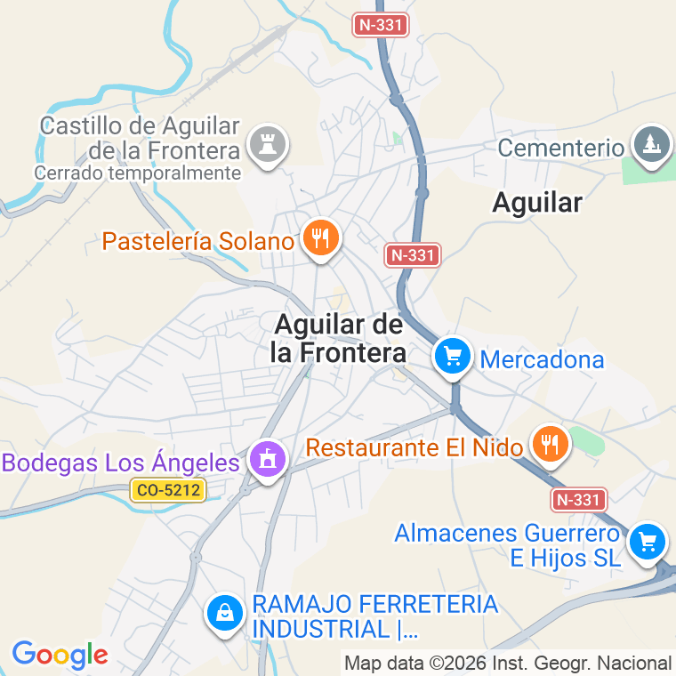 Código postal de Psaje San Vicente en Aguilar de la Frontera