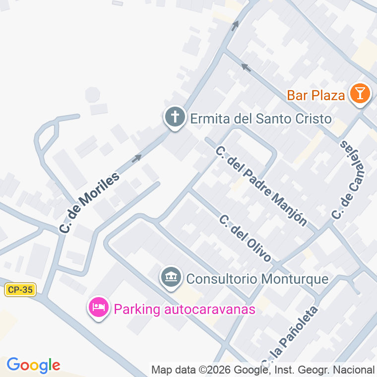 Código postal de Calle Tajon del Molino en Monturque