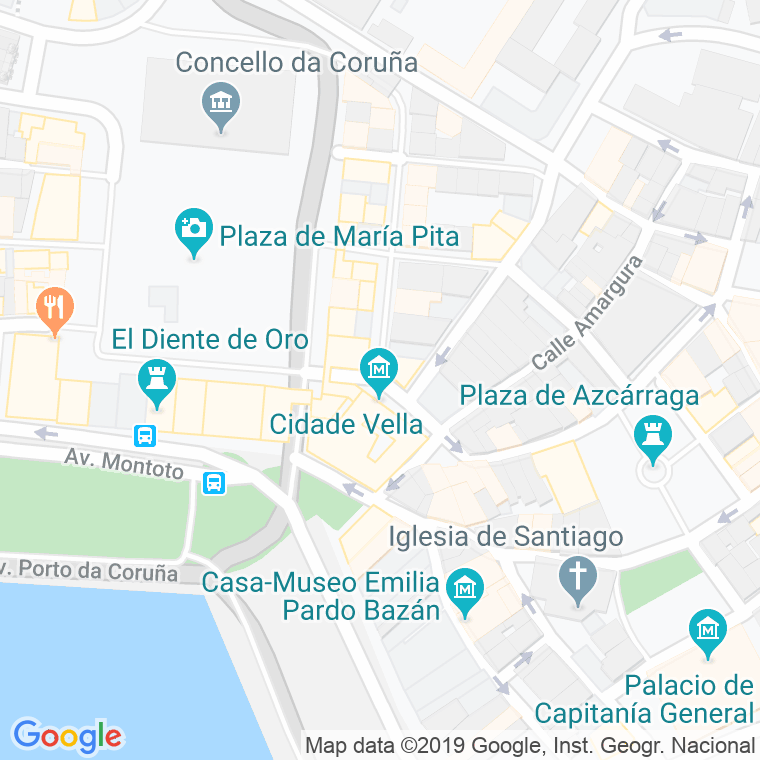 Código Postal calle Angeles, plazuela en A Coruña