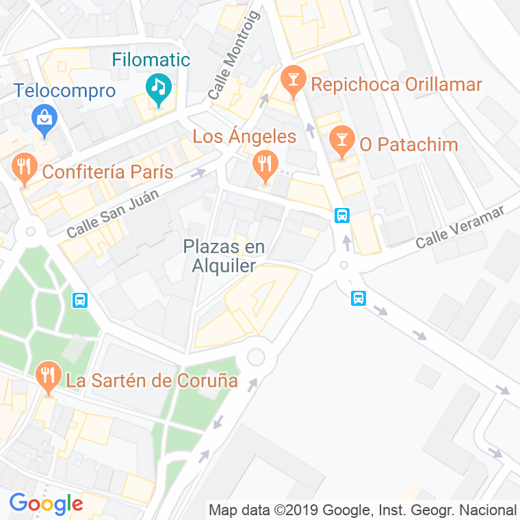 Código Postal calle Atocha Baja, travesia en A Coruña