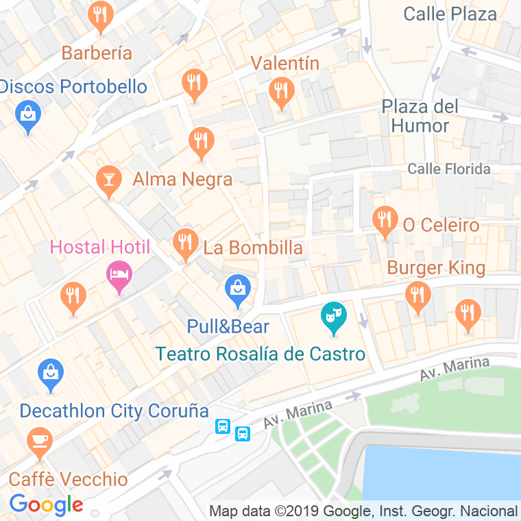 Código Postal calle Bailen en A Coruña