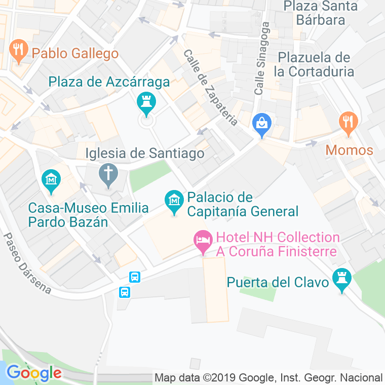 Código Postal calle Constitucion, praza en A Coruña