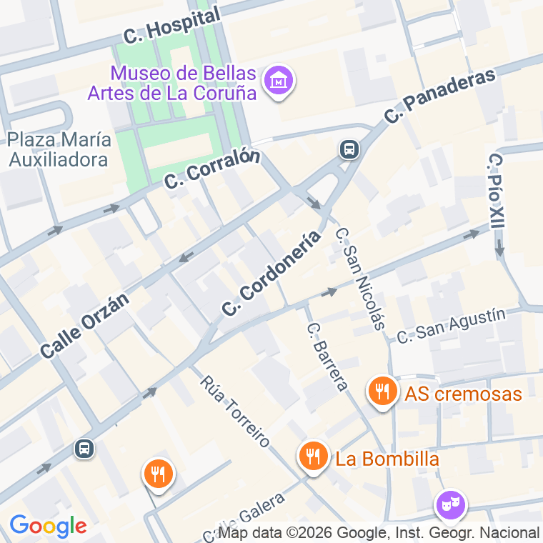 Código postal de Cordoneria en A Coruña