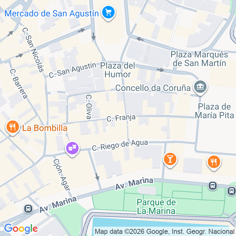 Código postal de Franja en A Coruña