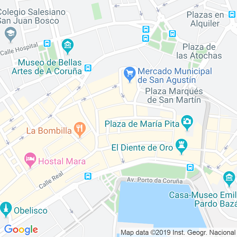 Código Postal calle Oliva en A Coruña