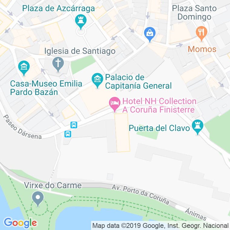 Código Postal calle Parrote, paseo en A Coruña