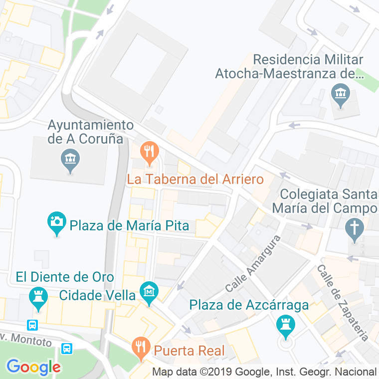 Código Postal calle Puerta De Aires, avenida en A Coruña