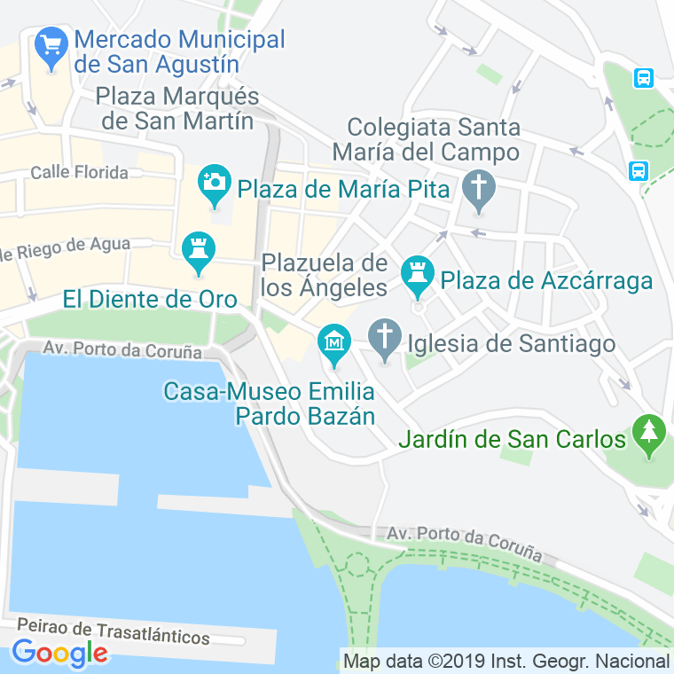 Código Postal calle Santiago en A Coruña