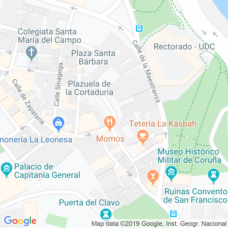Código Postal calle Santo Domingo en A Coruña
