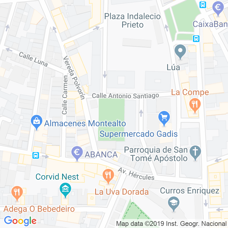 Código Postal calle Abuelos, De Los, plaza en A Coruña