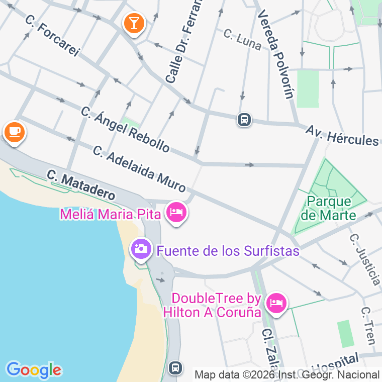 Código postal de Adelaida Muro, Travesia en A Coruña