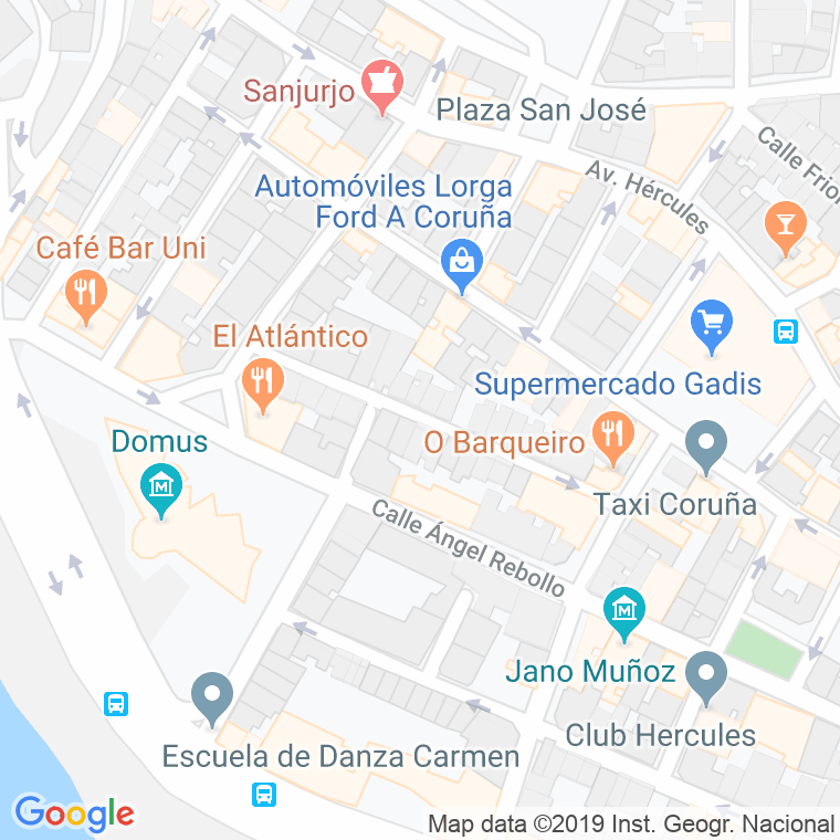 Código Postal calle Alcalde Abella en A Coruña