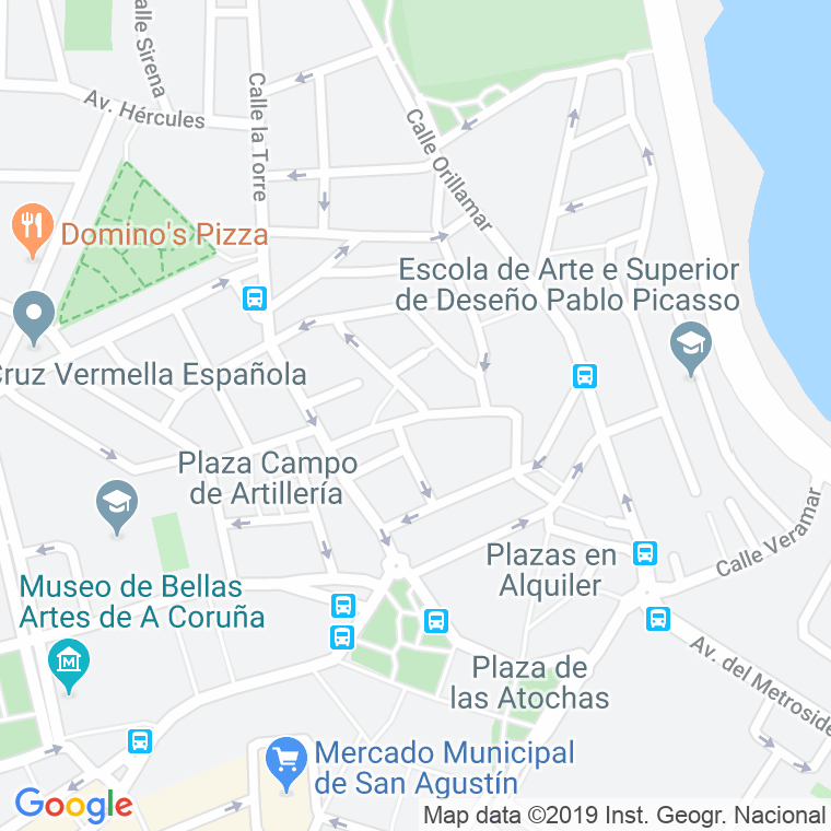Código Postal calle Atocha Alta en A Coruña