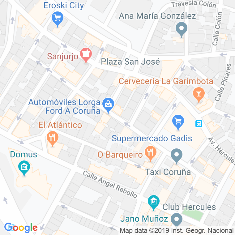 Código Postal calle Forcarey en A Coruña