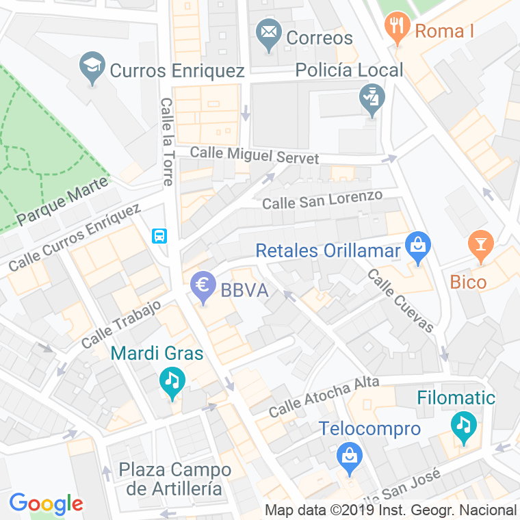 Código Postal calle Marconi en A Coruña