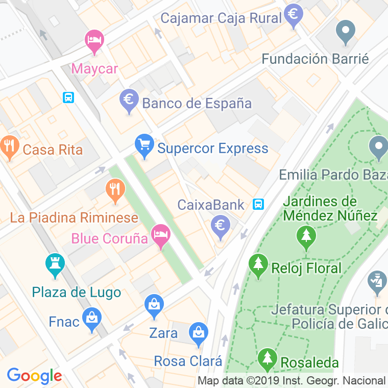 Código Postal calle Alameda en A Coruña