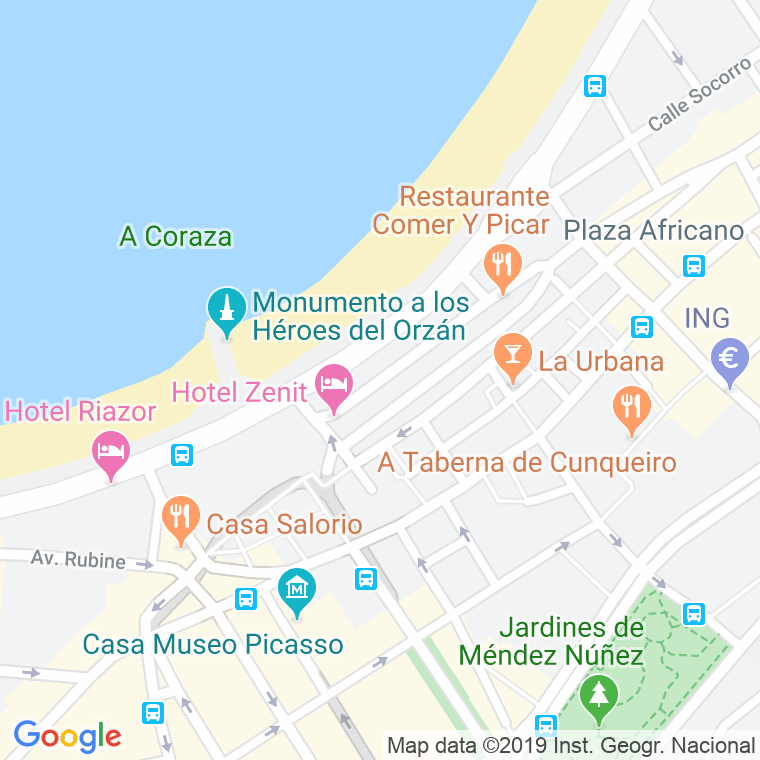 Código Postal calle Comandante Fontanes en A Coruña