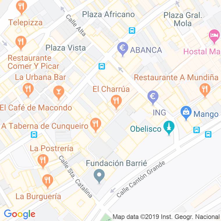 Código Postal calle Manteleria en A Coruña
