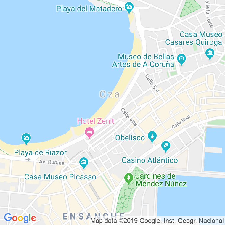 Código Postal calle Pedro Barrie De La Maza, avenida (Impares Del 1 Al 25)  (Pares Del 12 Al 26) en A Coruña