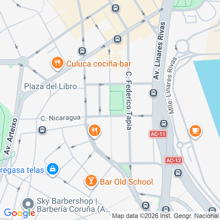 Código postal de Emilia Pardo Bazan en A Coruña