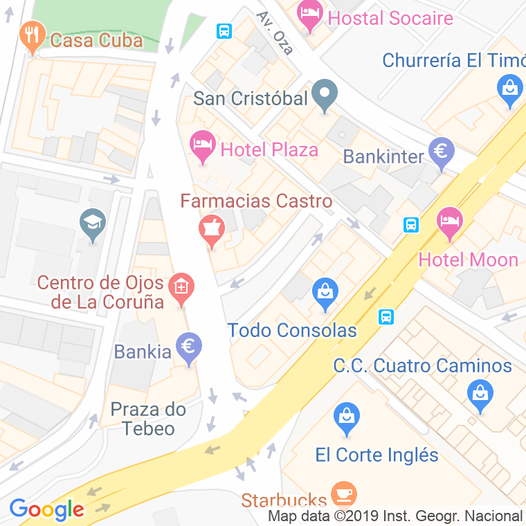 Código Postal calle Benito Blanco Rajoy en A Coruña