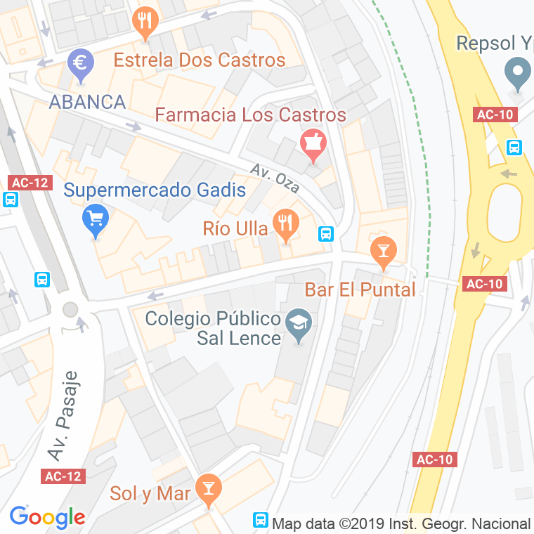 Código Postal calle Buenavista, Nueva, travesia en A Coruña