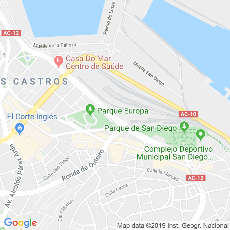 Código Postal calle Ejercito, avenida en A Coruña