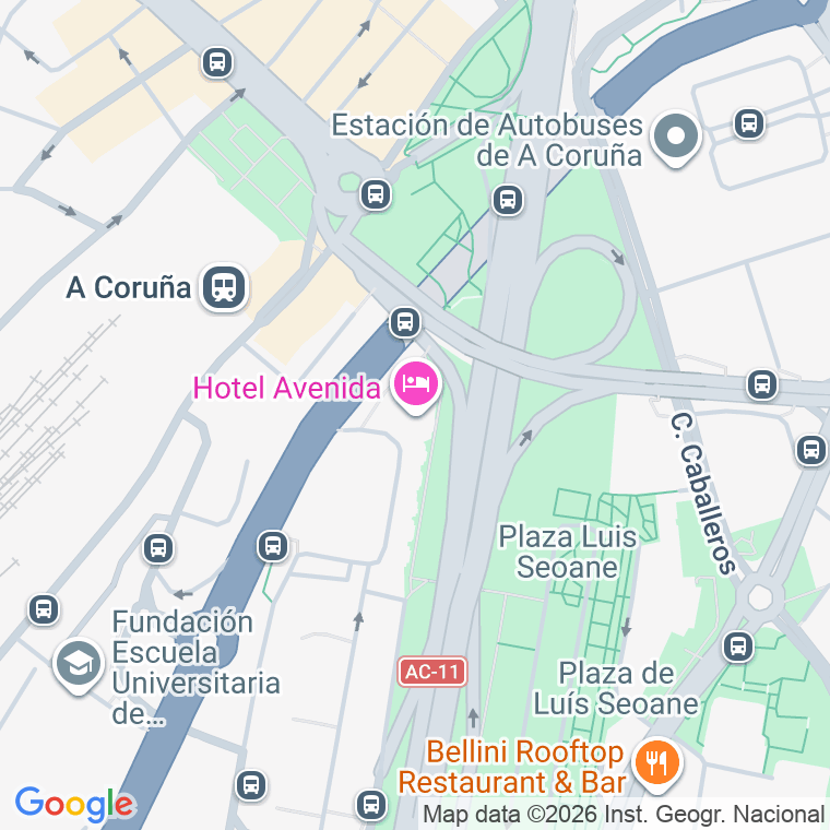 Código postal de Ejercito, Avenida en A Coruña