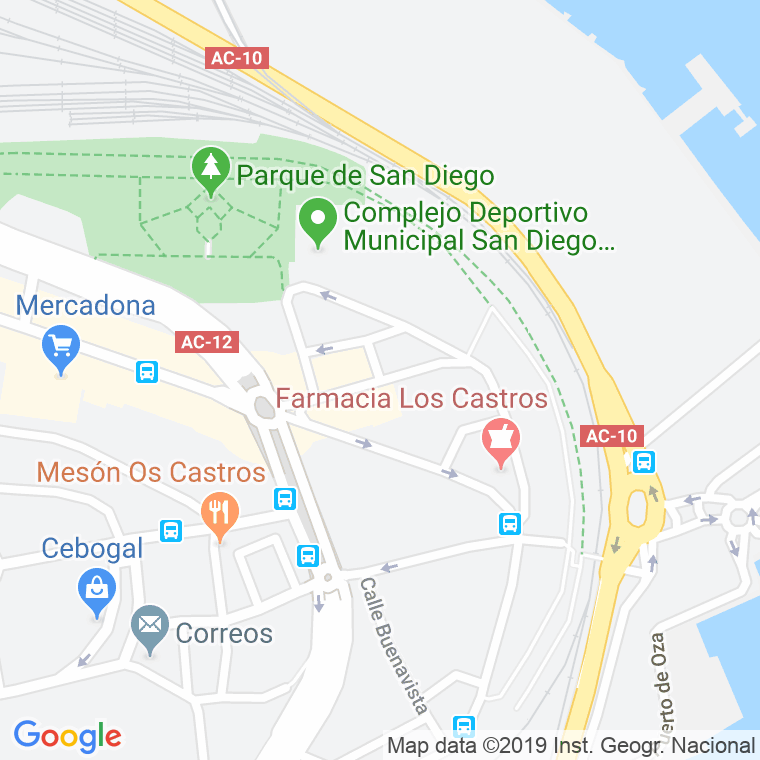 Código Postal calle Francisco Vales Villamarin en A Coruña