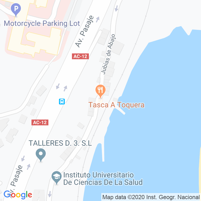 Código Postal calle Jubias, lugar en A Coruña