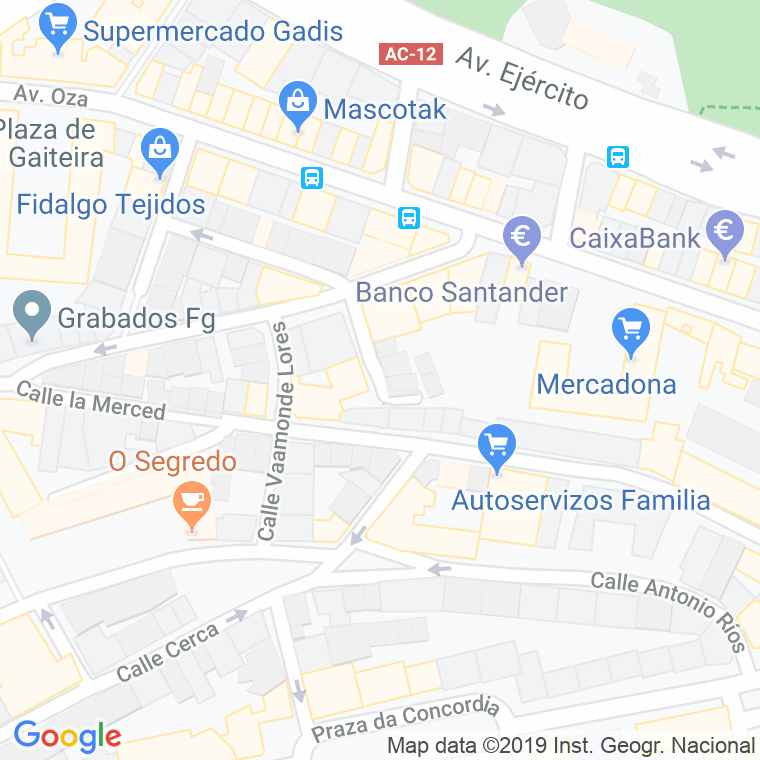 Código Postal calle Laureano Mediante en A Coruña