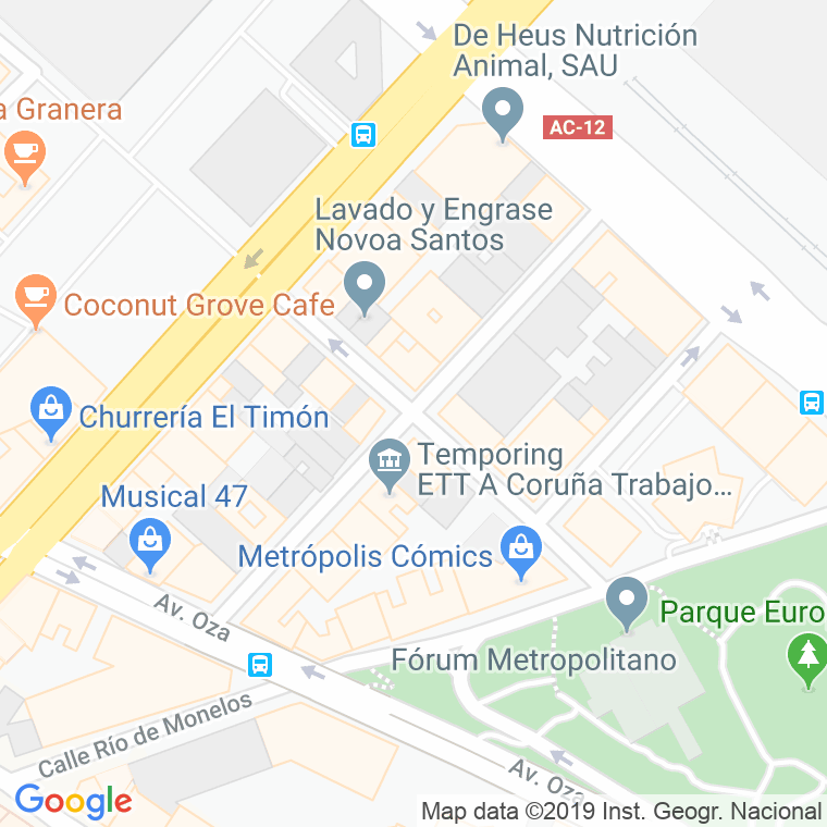 Código Postal calle Novoa Santos en A Coruña