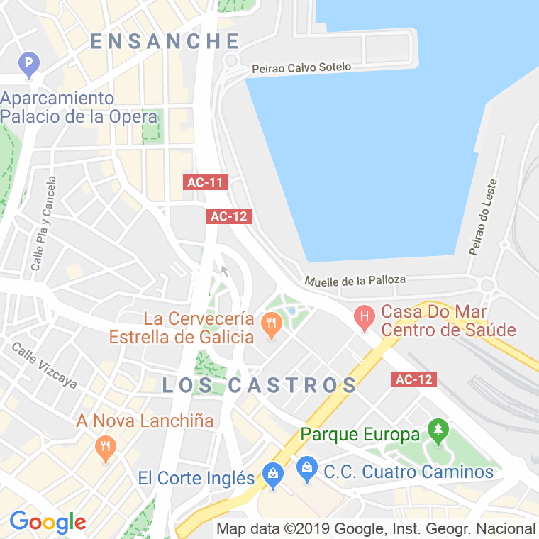 Código Postal calle Primo De Rivera, avenida en A Coruña