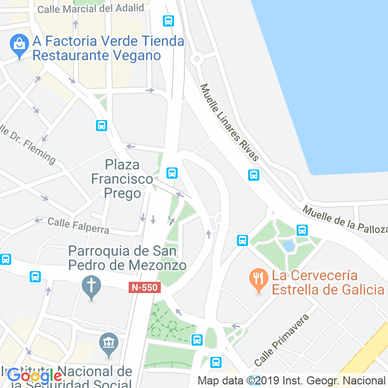 Código Postal calle Santa Lucia en A Coruña