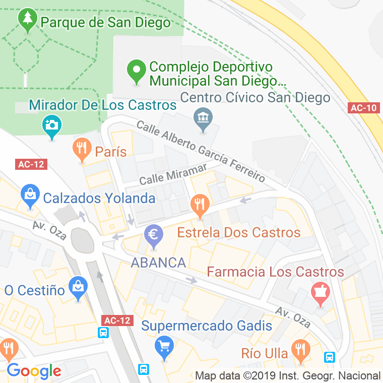 Código Postal calle Villa De Muros en A Coruña