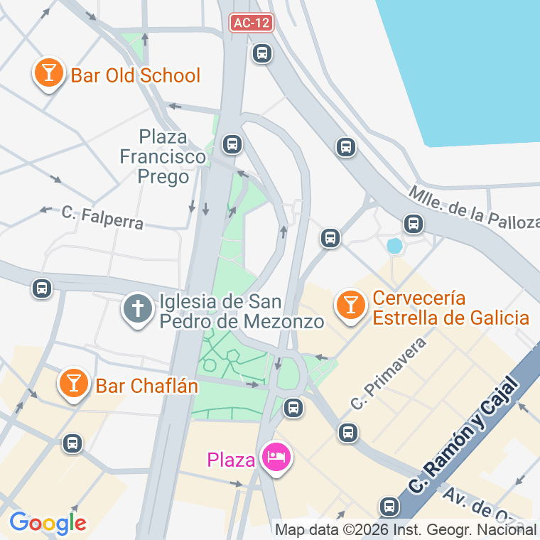 Código postal de Calle Castiñeiras de Abajo en Coruña (a)
