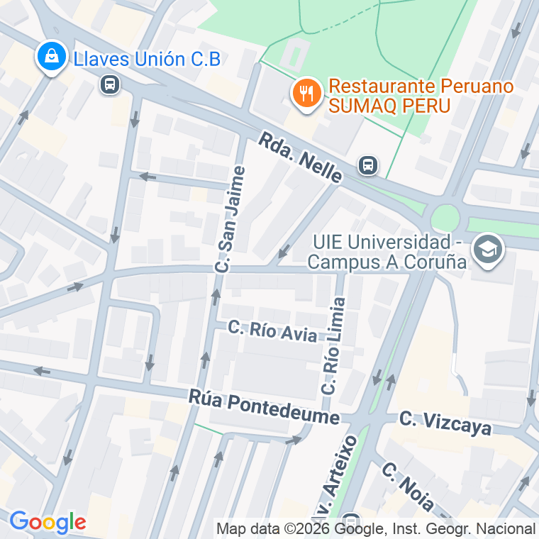 Código postal de Dolores Rodriguez Sopeña en A Coruña