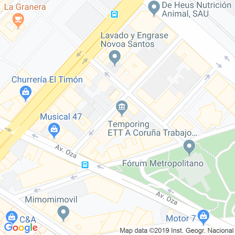 Código Postal calle Fatima en A Coruña