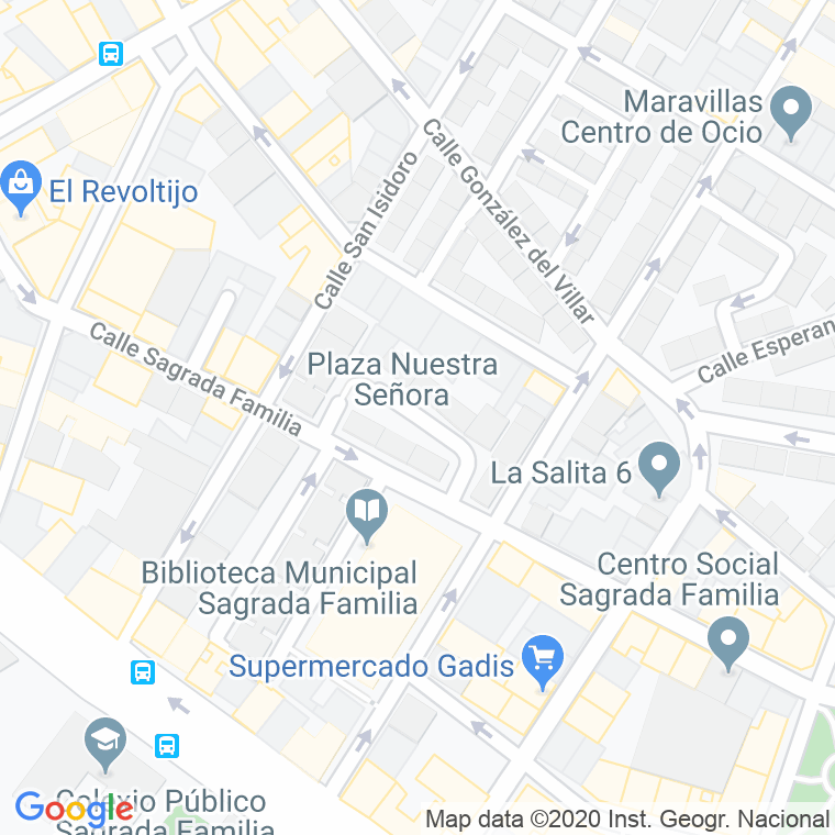 Código Postal calle Nuestra Señora, praza en A Coruña