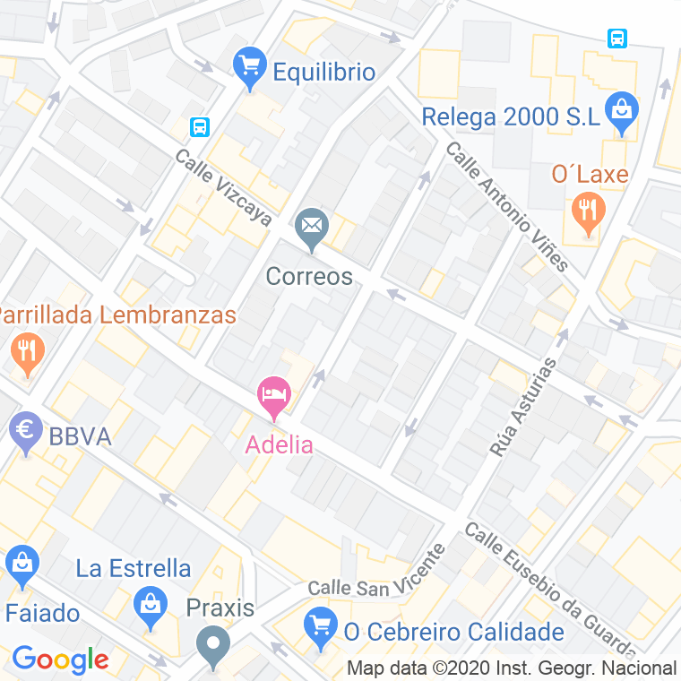 Código Postal calle Paz en A Coruña
