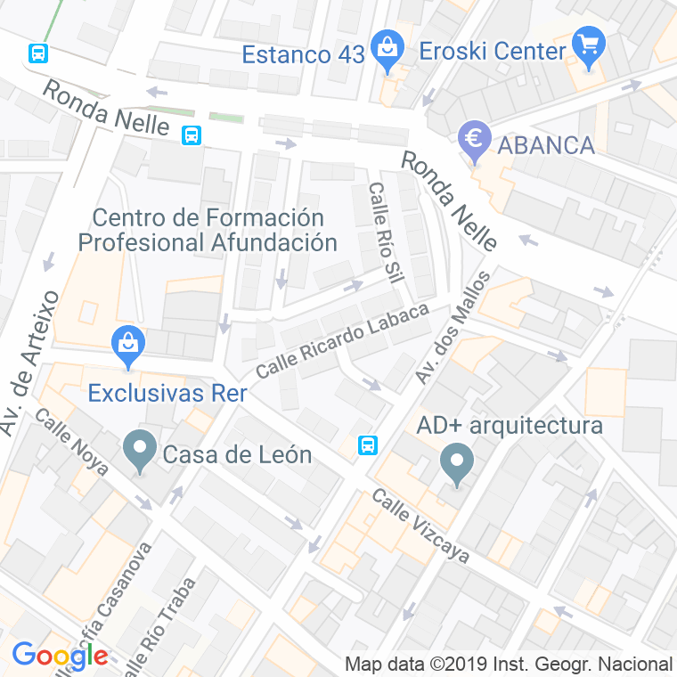Código Postal calle Ricardo Labaca en A Coruña