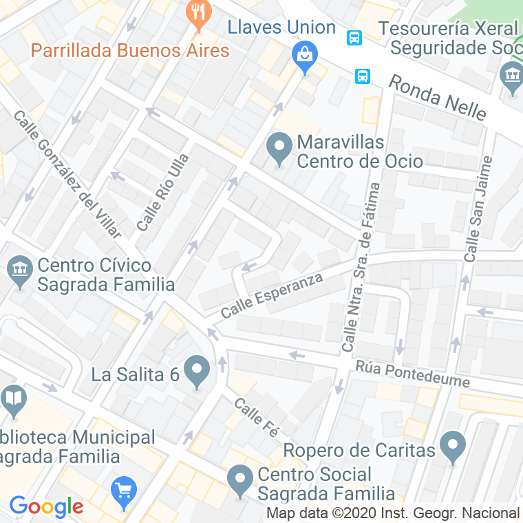 Código Postal calle Rio Allones en A Coruña