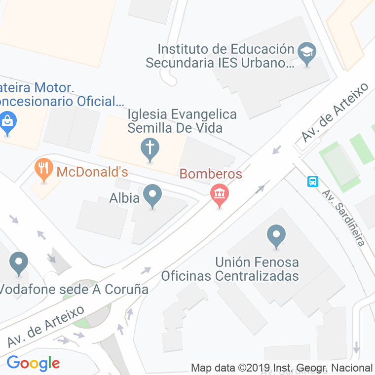 Código Postal calle Curie en A Coruña