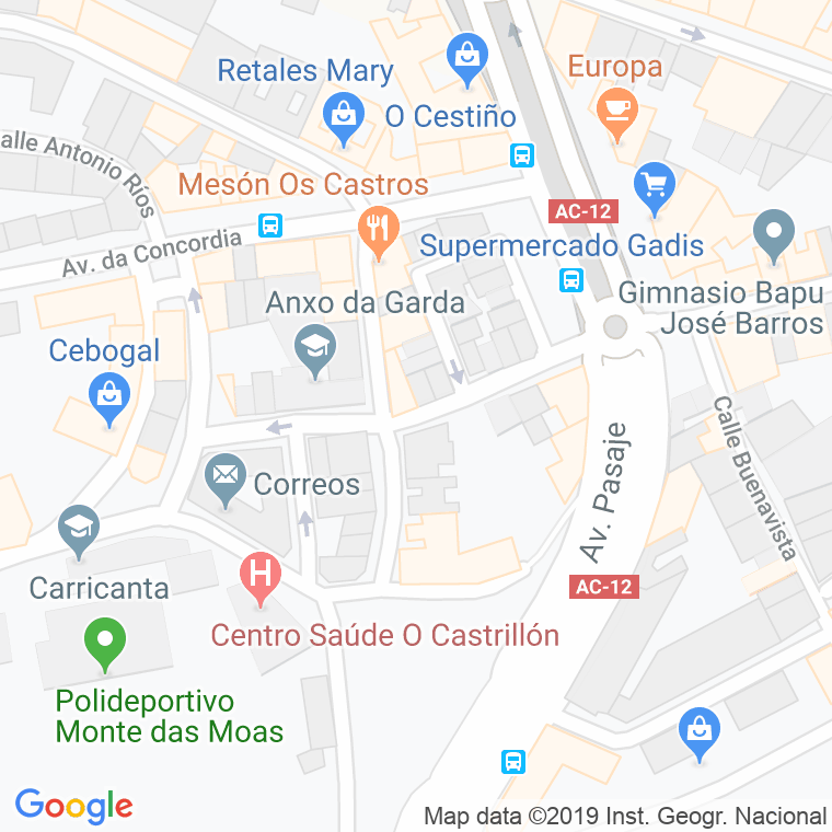 Código Postal calle Angela Blanco De Soto en A Coruña