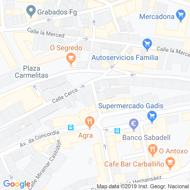 Código Postal calle Cerca La, travesia en A Coruña