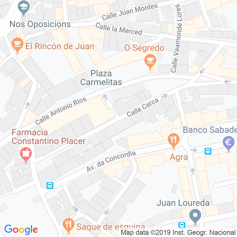 Código Postal calle Cerca, La en A Coruña