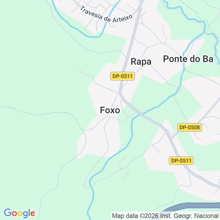 Código postal de Foxo, Lugar en A Coruña