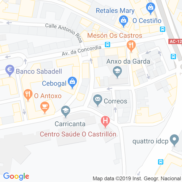 Código Postal calle General Salcedo Molinuevo en A Coruña