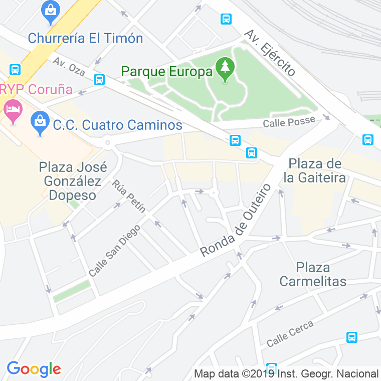 Código Postal calle Jose Gonzalez Chas en A Coruña